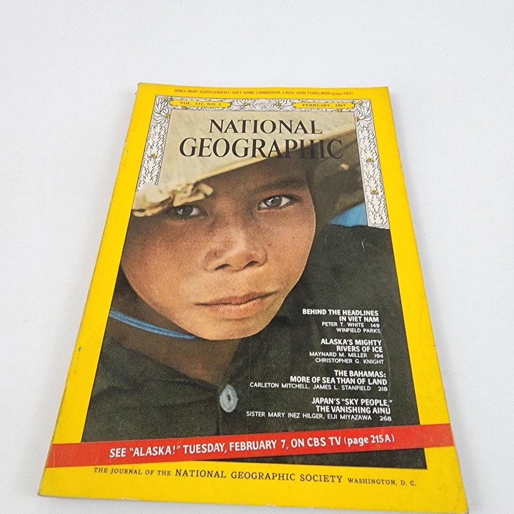 National Geographic Magazine February 1967 No Insert